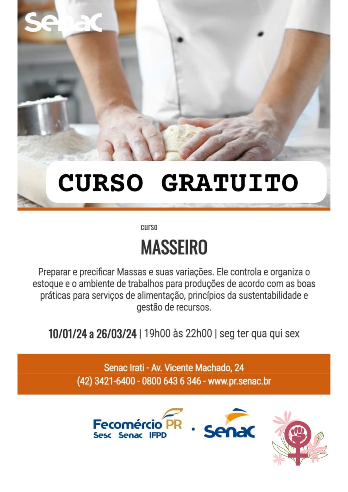 Atenção para os CURSOS GRATUITOS DO SENAC